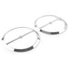 BACAR Cnwaga3 Motorcycle Speaker Accent Trim, Motorbike Speaker Horn Part Cover Ring Trim for Harley Electra Glide, Street Glide, Ultra Limited, Tri Glide 2014-2023, Chrome view 2