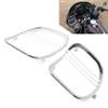 BACAR Cnwaga3 Motorcycle Tri-Line Speaker Grills Cover, Front Fairing Speaker Cover Plastic Chrome 1pair for Harley Road Glides 2015 2016 2017 2018 2019 2020 2021 view 3