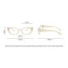 laureles Small Square Blue Light Blocking Reading Glasses Women Clear Lens Computer Cat Eye Readers Eyewear (c1, 1, x) view 4