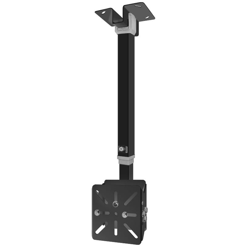 3D Holographic Fan Display Bracket Adjustable Ceiling Mount Bracket for 3D Holographic Fan Display, Black/White, Height & Angle Adjustable, Sturdy Hanging Support for Holographic Fan Installation