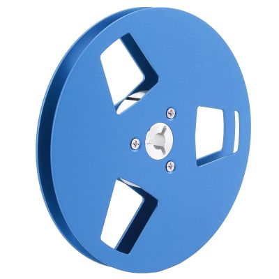 Universal Empty Aluminum Alloy Takeup Reel 5 Inch, Wind Design, Easy Installation, 1/4 Inch Tape Compatibility, with Nab Flanges, for Studer Recorder (Blue)