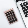 Dioche Portable Numeric Keypad, 22 Keys Mini Keyboard, Comfortable Handfeel for Data Entry, Suitable for 7/8/10 Users (Rose Gold) view 2