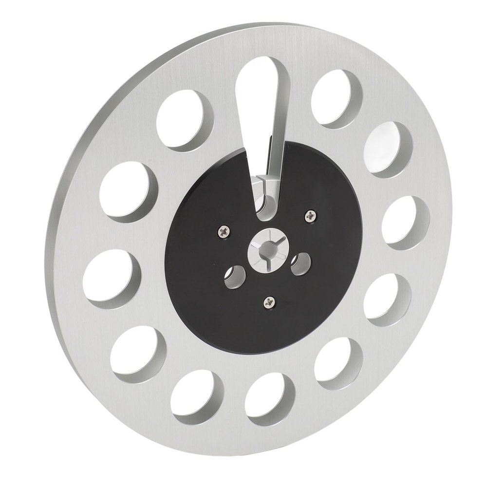 1/4 7 Inch Empty Tape Reel, Aluminum Alloy Takeup Reel, High Output Sound Quality Reel with 11 Holes Wind for Nab Recording, 7 Inch Diameter, Universal Applicability