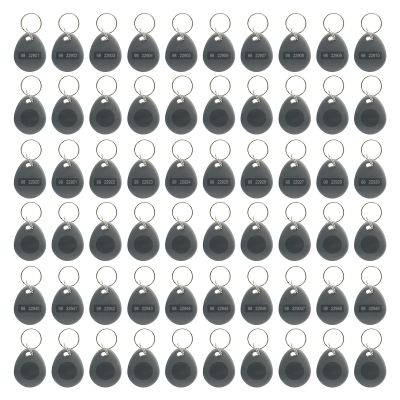 100pcs 26 bit Prox Keyfobs Proximity Fob Frequency 125KHZ HI-D Fit for Prox Key ISOProx 1386 1346 1386 1326 H10301 Format Card Readers & Vast Majority of Access Control Systems,Grey