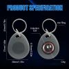 100pcs 26 bit Prox Keyfobs Proximity Fob Frequency 125KHZ HI-D Fit for Prox Key ISOProx 1386 1346 1386 1326 H10301 Format Card Readers & Vast Majority of Access Control Systems,Grey view 2