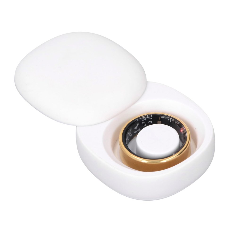 Wearable Smart Ring, Gesture Control, APP Camera Control, Diving 5ATM, Charging Case, for Men Women, Multi Sports Modes (8#)