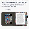 kwmobile Case Compatible with Kobo Libra Colour - Case PU Leather Cover with Magnet Closure, Stand, Strap, Card Slot - Library Motto Multicolor view 4