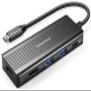 USBC to HDMI, DockteckExpand 5-in-1 USB C Hub with Dual HDMI 4K@30Hz, 2 USB 3.0 Ports, 100W PD Charging  Compatible with MacBook, Dell, Chromebook & More view 1