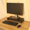 FILFEEL Wooden Monitor Holder Multifunction Display Rack for PC TV, Compact Wooden Monitor Shelf Purplish White (Increased support) view 3