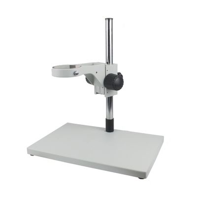 Lab Microscope Accessories Adjustable 76mm Focus Holder Miroscope Stand, 32mm Pillar Table Microscope Support for Trinocular Binocular Stereo Microscope(Big White)