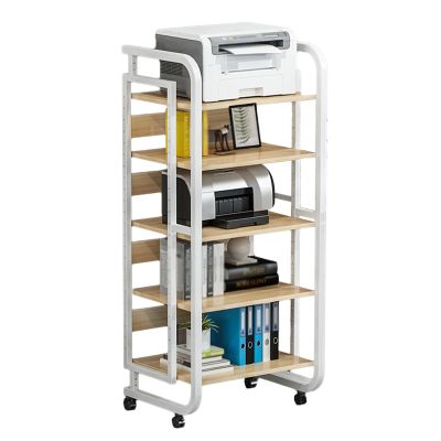 AV Media Stand,Metal Media Cart with Wheels, 3/4/5 Tier CD Player Stand,Open Storage Audio Rack for Living Room, Office, Conference Rooms, Recording Studio(5tier)