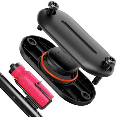 CITYWAY for Tile by Life360 Sticker (2024) Bike Mount, Waterproof Bike GPS Tracker Case for Tile Sticker, Hidden Under Bottle Cage or Alone, Extended M5 Black Safety Screws with Driver (1 Pack)