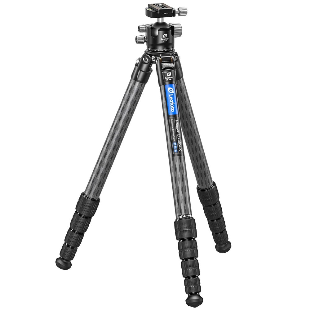 Leofoto Professional Camera Tripod, 63.9" Compact Carbon Fiber Tripod for DSLR Video Camcorder, 5 Leg Sections, 360 Ball Head, Max Load 20KG/44Lb (LS-365CX+LH-47)
