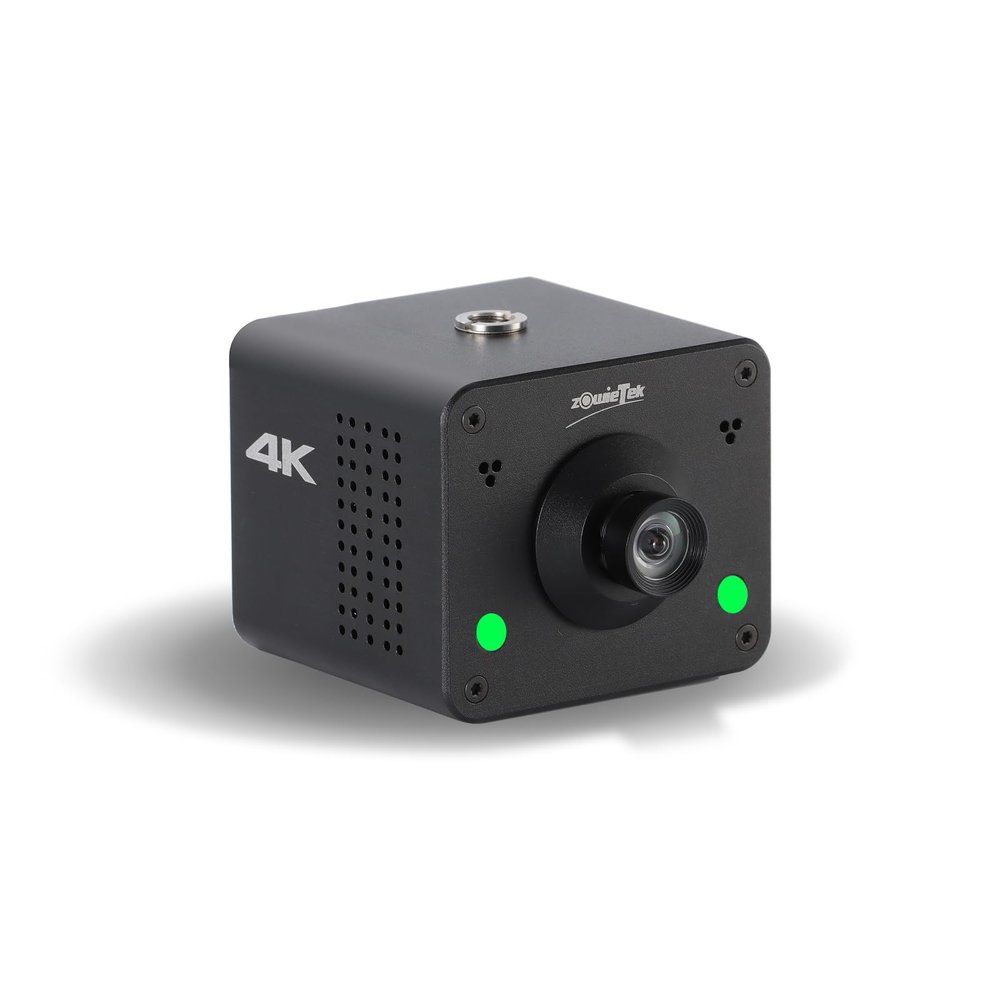 zowietek 4K POV Box Camera PoE, ZowieCAM, SDI & HDMI & UVC Output, Standalone RTSP/RTMP(s)/SRT Live Streaming, Ultra-Compact, Interchangeable Lens, PC/Mobile Phone/Tablet Control (M12)