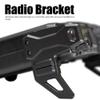Baxnore Radio Bracket, Aluminum Alloy Radio Mount, Wear Resistant Radio Stand Holder, Compact Radio Accessory for Indoor Outdoor view 2