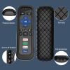2Pack Cover for Roku Stick Remote, Case Compatible with Hisense TV Controller, Silicone Sleeve for TCL Smart TV Control Holder Glow in The Dark White and Black view 4
