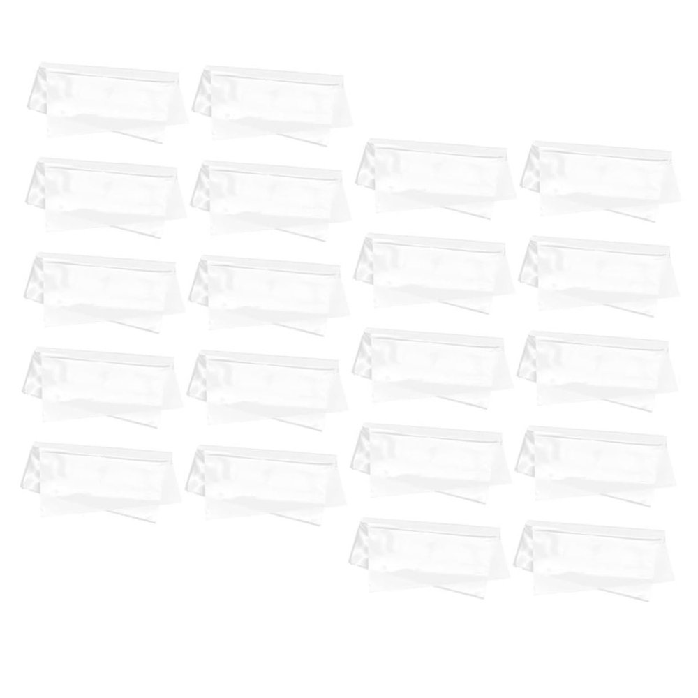 GLSTOY 20pcs Transparent Adhesive Vinyl Record Sleeves for Albums Outer Storage for Vinyl Records Covers to Scratches and