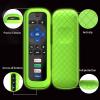 2Pack Cover for Roku Stick Remote, Case Compatible with Hisense TV Controller, Silicone Sleeve for TCL Smart TV Control Holder Glow in The Dark Green Blue view 4