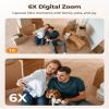 FOSCAM Home Security Camera R4S 4MP WiFi IP Camera,Wireless Baby Monitor with AI Human Detection Sound Detection 33ft Night Vision 2 Way Audio Compatible with Alexa Black 2PCS view 2