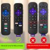 2Pack Cover for Roku Stick Remote, Case Compatible with Hisense TV Controller, Silicone Sleeve for TCL Smart TV Control Holder Glow in The Dark Purple Blue view 2
