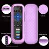 2Pack Cover for Roku Stick Remote, Case Compatible with Hisense TV Controller, Silicone Sleeve for TCL Smart TV Control Holder Glow in The Dark Purple Blue view 4