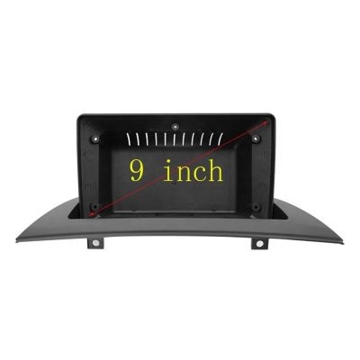 Car Radio Fascia Stereo DVD Player Install Surround Panel Face Plate Mount Trim Kit 9 INCH Frame Compatible for BMW X3 2006-2010