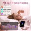 1.83'' Smart Watch for Women with Bluetooth Call (Answer/Dial), Activity Fitness Tracker with 100+ Sport Modes Heart Rate/Sleep Monitor Pedometer, Women Smartwatches Compatible Android Phone iPhone view 4
