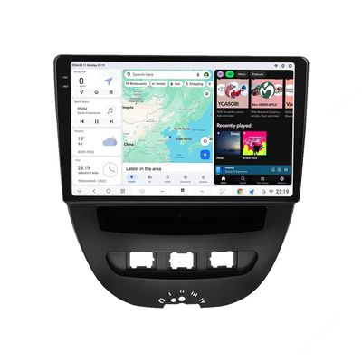 MekedeTech DUDUAUTO DUDU5 Double Din Android 13 Car Radio Wireless Carplay Multimedia Player 9.5 inch Car Head Unit for Peugeot 107 2009-2015, for Toyota Aygo Citroen 2005-2014,4G RAM 64G ROM