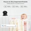 FOSCAM 3K Security Camera Indoor, 360 PTZ Baby & Pet Monitoring for Home Security, 5MP Night Vision, Human/Pet Auto Tracking, Motion & Sound Alerts, 2-Way Audio, 2.4GHz Wi-Fi (R5 Black - 2Pack) view 4
