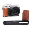 for Fuji X T50 Handgrip, L Shape Grip with Wooden Handle & QR Plate & 1/4 Inch Screw Hole, Camera L Shape Handle Bracket for Fuji X T50 Accessories view 1
