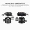 Carbon Fiber Mini Tabletop Tripod with Leveling Base for Camera, Tripod with Convertible 1/4" & 3/8" Screw, 360 Rotating Ball Head with QR Plate for DSLR/Phone Holder/Projector, Max Load 11.4LB view 2
