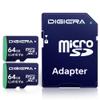 DIGIERA 64GB CT100 microSDXC UHS-I Memory Card with Adapter - up to 100MB/s, C10, U1, V10, Full HD, A1, Micro SD Card for Smartphones, Tablets, Cameras, Gaming Consoles, and Drones (2 Pack) view 1