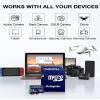 DIGIERA 64GB CT100 microSDXC UHS-I Memory Card with Adapter - up to 100MB/s, C10, U1, V10, Full HD, A1, Micro SD Card for Smartphones, Tablets, Cameras, Gaming Consoles, and Drones (2 Pack) view 3