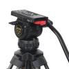 JIEPAI 6KG 70 Professional Carbon Fiber Video Camera Tripod Kit One Touch Tripod Leg 75mm Fluid Head V6 CF-S Broadcast Fast Locking view 3