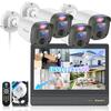 All-in-One Security System Outdoor Wired Security Camera System with 10 Monitor, Home Video Surveillance Systems, Outside CCTV Cameras for Home Security, Surveillance DVR Kits view 1