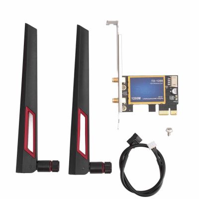 1200Mbps Band PCIe Card with 4.0 for PC, Strong Signal Strength, Ideal for 7 8 10 Users