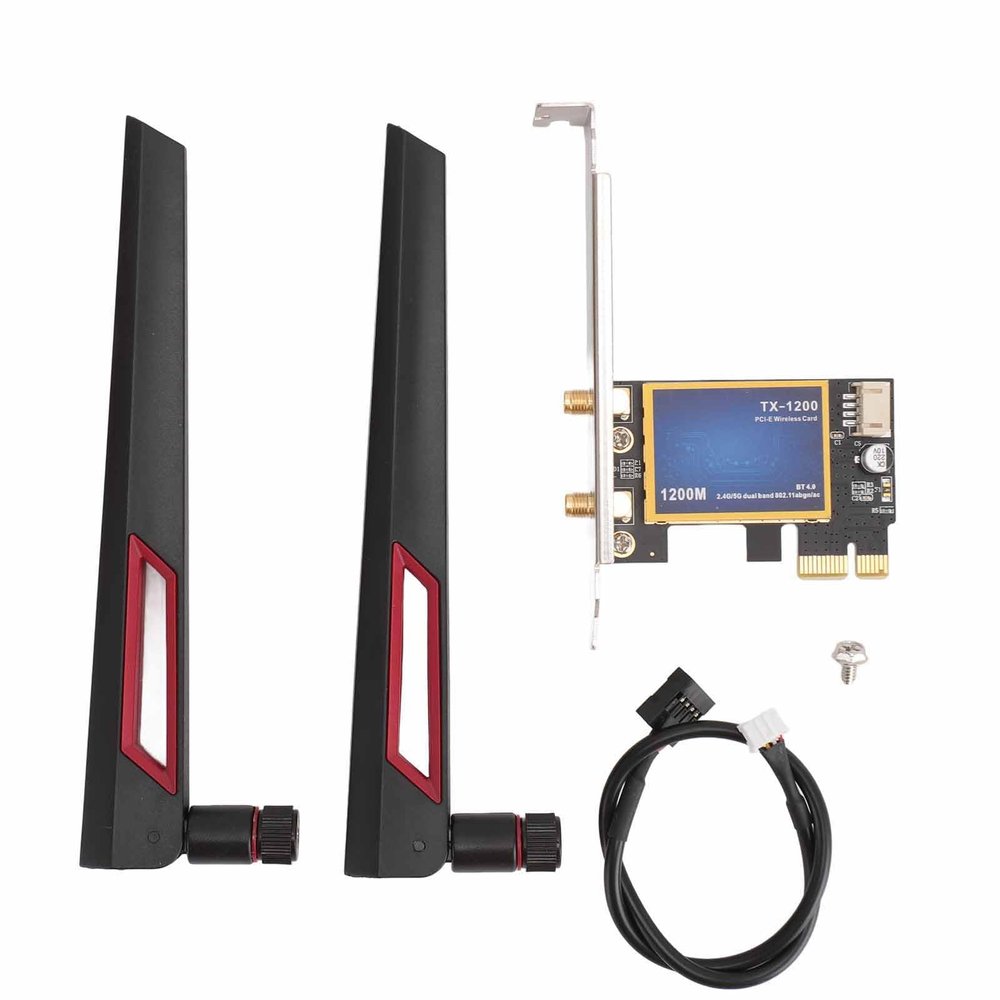 1200Mbps Band PCIe Card with 4.0 for PC, Strong Signal Strength, Ideal for 7 8 10 Users