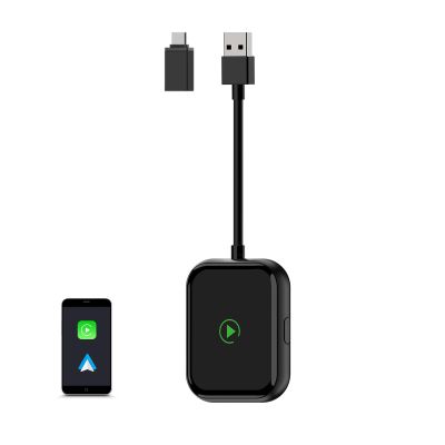 Atdetado Wireless CarPlay Adapter for Apple and Android Phones, Seamless 60 FPS, Bluetooth 5.4 and WiFi 6, 2-in-1 CarPlay Wireless Adapter for iOS 8/Android 11 and Above, Compatible with 2016+ Cars