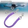 Nurnesy Underwater Dive Camera Hand Strap, Braided Rope with Stainless Steel Swing Hook, Secure Wrist Strap for Diving Photography Equipment view 4