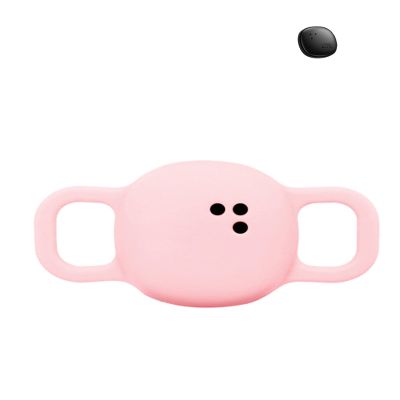 Compatible with Tile Sticker 2024 Locator, Silicone wear-Resistant and Shock-Absorbing, Wrapping Protection, Skin-Friendly and pet-Wearing Without Weight-Bearing, Pink