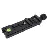 Camera Rail Slider Clamp, Multifunctional Aluminum Alloy Plate for Outdoor Film with Arca Ball Head view 3