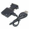 VGA to HDMI Adapter Converter with 3.5mm Audio Cable, Active Male VGA to Female HDMI 1080P 60Hz Video Dongle Adapter, VGA Source to HDMI Display Converter for Computer, Projector view 2