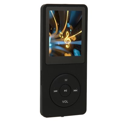 ZJchao MP3 MP4 Player 1.8in Screen 8GB Memory 64GB Expandable 30 Hours Playback Multi Function Sports Music Player Portable ABS Material (Black)