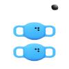 Compatible with Tile Sticker 2024 Locators, Silicone wear-Resistant and Shock-Absorbing, Wrapping Protection, Skin-Friendly and pet-Wearing Without Weight-Bearing,Blue+Blue+ view 1