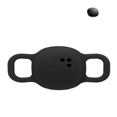 Compatible with Tile Sticker 2024 Locator, Silicone wear-Resistant and Shock-Absorbing, Wrapping Protection, Skin-Friendly and pet-Wearing Without Weight-Bearing, Black
