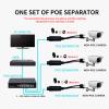 PoE 48V to 12V IEEE 802.3af PoE Splitter for IP Cameras, Media Players, Speakers, Outdoor Rainproof,3Pack view 4