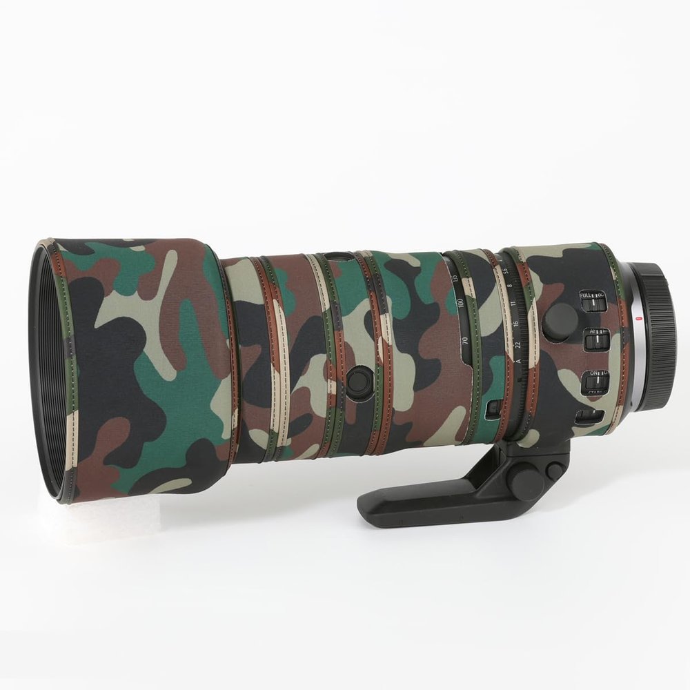 CHASING BIRDS Lens Camouflage Waterproof Coat for Canon RF 70-200mm F2.8 L is USM Z Rainproof Lens Protective Cover Version IV (Military Green Camouflage, with RF 1.4X)