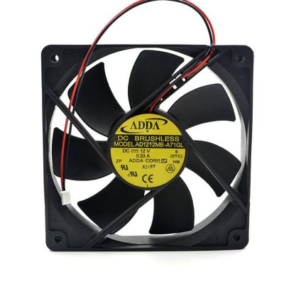 12025 12V 0.33A Ultra-Quiet Radiator AD1212MB-A71GL 2pin Chassis Power Supply Fan