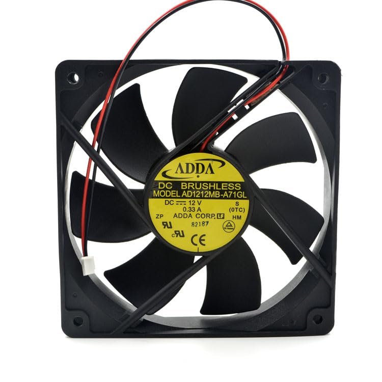 12025 12V 0.33A Ultra-Quiet Radiator AD1212MB-A71GL 2pin Chassis Power Supply Fan