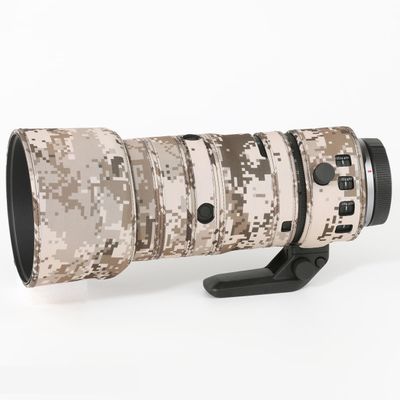 CHASING BIRDS Lens Camouflage Waterproof Coat for Canon RF 70-200mm F2.8 L is USM Z Rainproof Lens Protective Cover Version IV (Brown Grid, with Extender RF 1.4X & 2X)